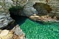 Seal cave at Kastos Royalty Free Stock Photo