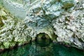 Seal cave on Kastos island Royalty Free Stock Photo