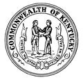 The seal of the Commonwealth of Kentucky, vintage illustration