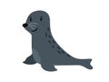 Seal cute sea animal icon Royalty Free Stock Photo