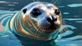 seal illustration highquality image and aes ai generated Royalty Free Stock Photo