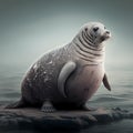 Sea Lion Full Body. Generative AI