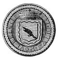 Seal of New Netherland, vintage illustration
