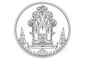 Seal of Phra Nakhon Si Ayutthaya Thailandia Royalty Free Stock Photo
