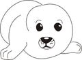 Seal puppy illustration. Royalty Free Stock Photo