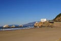 Seal rock ocean beach and cliff house Royalty Free Stock Photo