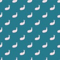 Seal seamless repeat pattern design