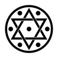 Seal of Solomon, the signet ring attributed to King Solomon Royalty Free Stock Photo