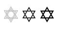 Seal of Solomon and Star of David, a hexagram formed by two triangles