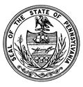 The Seal Of The State Of Pennsylvania, Vintage Illustration