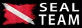 Seal Team Diver, Diver Down Flag, Scuba flag Royalty Free Stock Photo