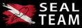 Seal Team Diver, Diver Down Flag, Scuba flag Royalty Free Stock Photo
