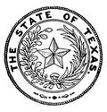 The Seal of Texas, vintage illustration