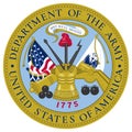 Seal of the United States Department of the Army Royalty Free Stock Photo