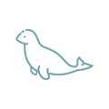 Seal on a white background. Vector illustration decorative design