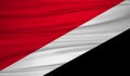 Sealand Principality flag vector. Vector flag of Sealand Principality blowig in the wind.