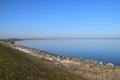 landscape on the IJsselmeer side, the Nethelands