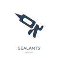 sealants icon in trendy design style. sealants icon isolated on white background. sealants vector icon simple and modern flat