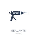 Sealants icon. Trendy flat vector Sealants icon on white background from Dentist collection