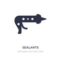sealants icon on white background. Simple element illustration from Dentist concept