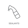Sealants linear icon. Modern outline Sealants logo concept on wh