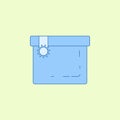 sealed ballot box field outline icon. Element of elections icon for mobile concept and web apps. Field outline sealed ballot box i