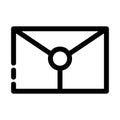 sealed envelope icon or logo isolated sign symbol vector illustration Royalty Free Stock Photo