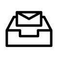 sealed envelope icon or logo isolated sign symbol vector illustration Royalty Free Stock Photo