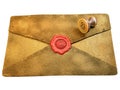 Sealed Envelope Shows Private Message Mailed Royalty Free Stock Photo