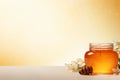 Sealed Honey jar pot. Generate Ai Royalty Free Stock Photo