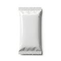 A sealed, rectangular, white packet with a perforated top edge Royalty Free Stock Photo