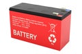 Sealed UPS battery, 3D rendering Royalty Free Stock Photo