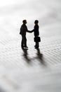 Sealing a business transaction with a handshake Royalty Free Stock Photo