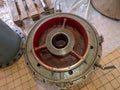 Sealing flange with housing for bearing in axial propeller pump