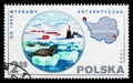 Seals,Antarctica, Polish Scientific Expedition serie, circa 1980 Royalty Free Stock Photo