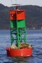 Seals Resting on Buoy In Junea