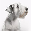 Sealyham Terrier breed dog isolated on a clean white background Royalty Free Stock Photo