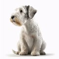 Sealyham Terrier breed dog isolated on a clean white background Royalty Free Stock Photo