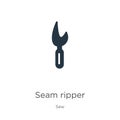 Seam ripper icon vector. Trendy flat seam ripper icon from sew collection isolated on white background. Vector illustration can be Royalty Free Stock Photo