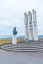 Seaman's monument at Icelandic town HÃÂ¶fn