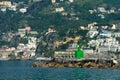 Seamark on entrance to the port of Salerno, Campania, Italy Royalty Free Stock Photo