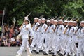 WASHINGTON, D.C. - JULY 4, 2017: seamen with the female commander-participants of the 2017 National Independence Day Parade July 4