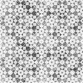 Seamlass black and white abstract Islamic pattern of a mosaic in Moroccan style. Royalty Free Stock Photo