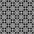 Seamlass black and white colorful Islamic pattern of a mosaic in Moroccan style. Royalty Free Stock Photo