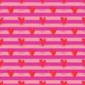 Seamlees Striped pattern and hearts