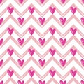 Seamlees Striped pattern and hearts