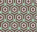 Seamles Abstract Pattern with Lines And Hexagons -Vector EPS8