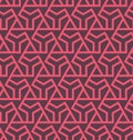 Seamles geometric abstract pattern with hexagons and triangles - vector eps8 Royalty Free Stock Photo