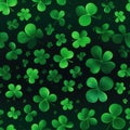 Seamles, Happy St Patrick's Day Background Holiday Illustration. Green Saint Patrick Generative AI design