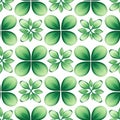 Seamles, Happy St Patrick's Day Background Holiday Illustration. Green Saint Patrick Generative AI design